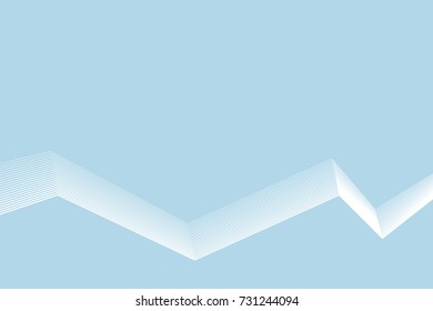 Abstract vector wave line.