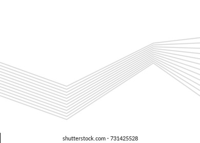 Abstract vector wave line.