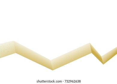 Abstract vector wave line.