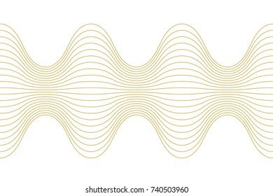Abstract vector wave line.