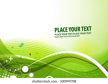 Abstract vector wave line background.