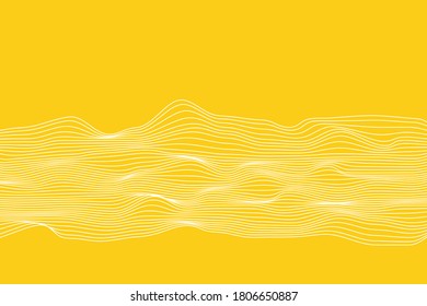 Abstract vector wave line background.