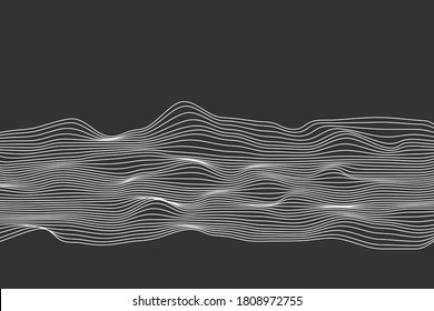 Abstract vector wave line background.