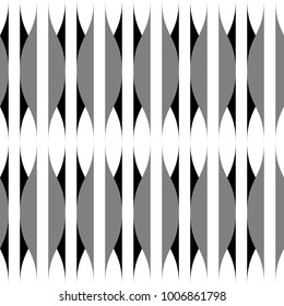Abstract vector wave line seamless pattern