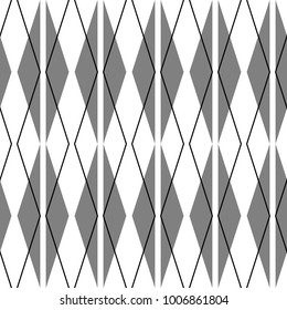 Abstract vector wave line seamless pattern