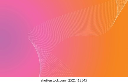 Abstrato Linhas de onda vetorial em fundo brilhante. Padrão de onda dinâmico. Modernas linhas onduladas fluindo. Conceito de tecnologia futurista. Terno para banner, cartaz, capa, brochura, folheto, site