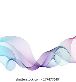 Abstract vector wave. Modern design