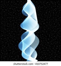 Abstract Vector Wave on stars background 2
