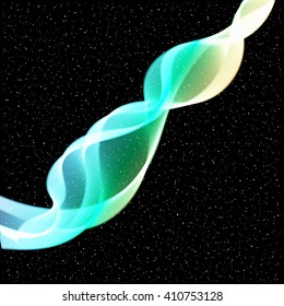 Abstract Vector Wave on stars background 1