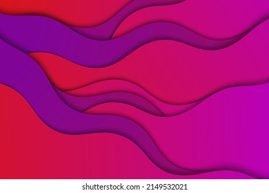 Abstract vector wave pattern background. Curve color lines.