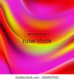 Abstract vector wave pattern. Template for advertising. Color background
