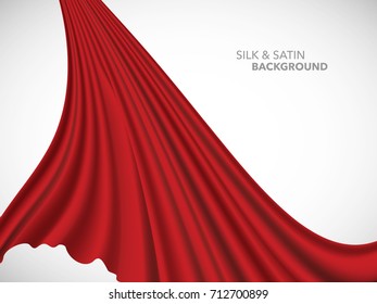 Abstract vector wave silk satin fabric for grand opening ceremony