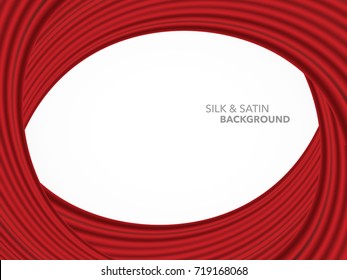 Abstract vector wave silk satin fabric for grand opening ceremony