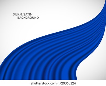 Abstract vector wave silk satin fabric for grand opening ceremony