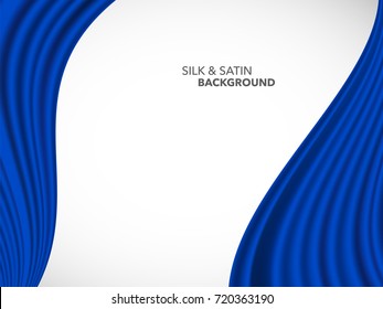 Abstract vector wave silk satin fabric for grand opening ceremony