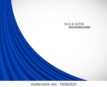 Abstract vector wave silk satin fabric for grand opening ceremony