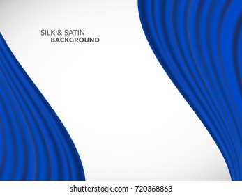 Abstract vector wave silk satin fabric for grand opening ceremony