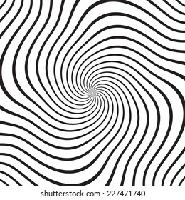 Abstract Vector Wave Stripes . Curved Lines . Twist Background . 