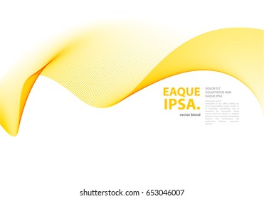 Abstract vector wave. Transparent geometric design for cover, flyer, poster, brochure