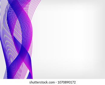 abstract vector waved line background