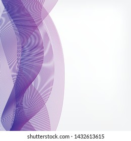 abstract vector waved line background - purple and violet