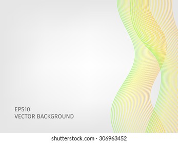 abstract vector waved line background