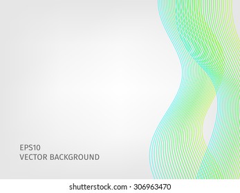 abstract vector waved line background
