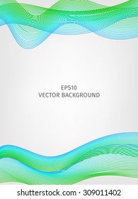abstract vector waved line background