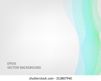 abstract vector waved line background