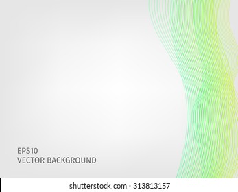 abstract vector waved line background