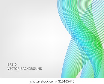 abstract vector waved line background