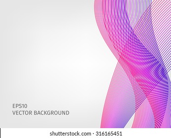 abstract vector waved line background