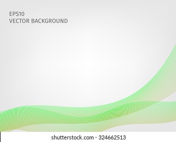 abstract vector waved line background