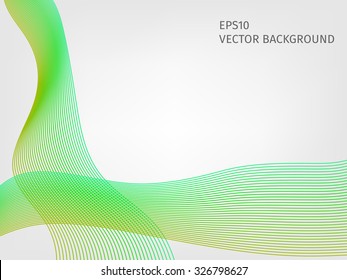 abstract vector waved line background