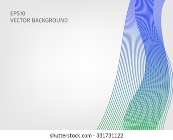 abstract vector waved line background