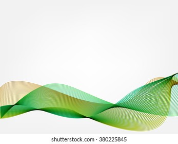 abstract vector waved line background