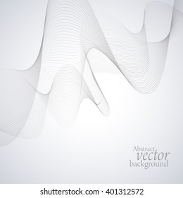 Abstract vector waves background