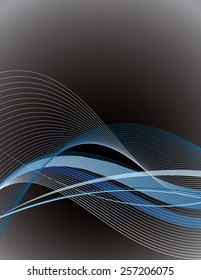 Abstract Vector Wavy Background.