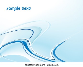 abstract vector wavy lines with copy space