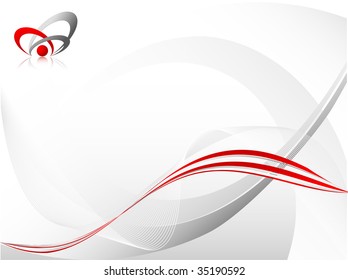 abstract vector wavy lines with copy space for your text