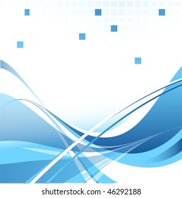 abstract vector wavy lines with copy space. Eps10