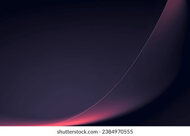 Abstract vector wavy lines flowing smooth curve dark mix gradient color in concept of luxury, technology, modern. Vector illustration.