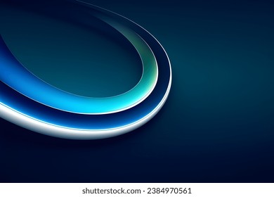 Abstract vector wavy lines flowing smooth curve dark mix gradient color in concept of luxury, technology, modern. Vector illustration.