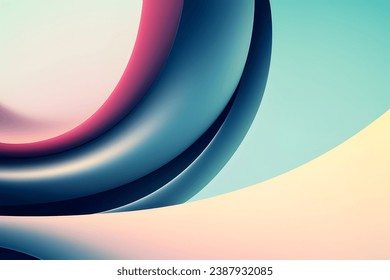 Abstract vector wavy lines flowing smooth curve black and blue gradient color in concept of luxury, technology, modern.