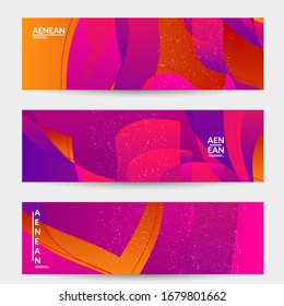 Abstract vector wavy pattern with bright gradient wavy organic overlapping shape.Natural wavy lines and white snow texture. Holiday sale advertisement promotional banner.