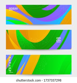 Abstract vector wavy pattern with bright gradient wavy organic overlapping shape.Natural wavy lines and white snow texture. Holiday sale advertisement promotional banner.