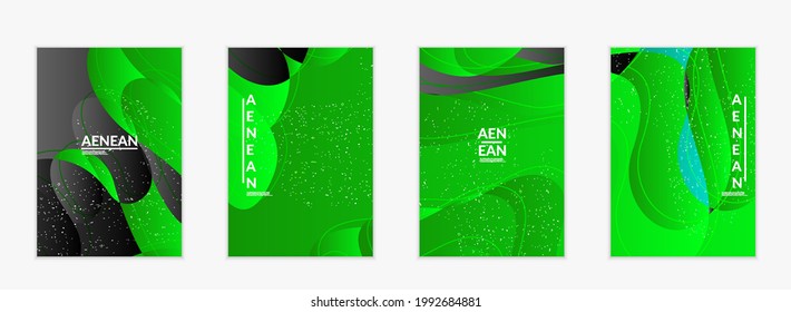 Abstract vector wavy pattern with bright gradient wavy organic overlapping shapes grunge textured.Invitation template for wedding or birthday party. eCommerce social media post design.
