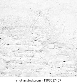 Abstract vector weathered textured white brick wall background