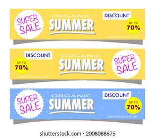 Plantilla de diseño de banners web de vector abstracto