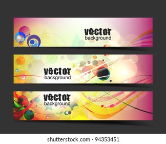 abstract vector web header/banner design element